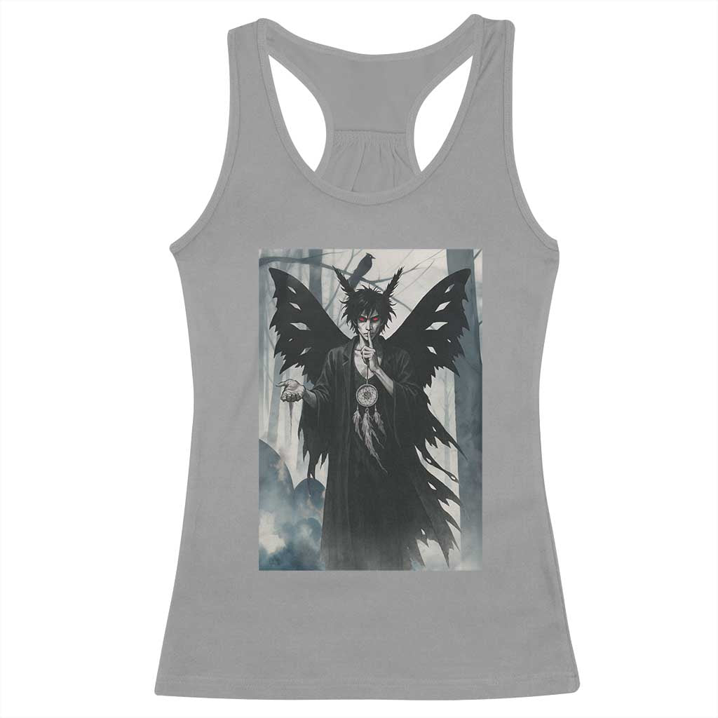 Mothman Sandman Racerback Tank Top Gothic Horror Fan Gift TS12 Sport Gray Print Your Wear