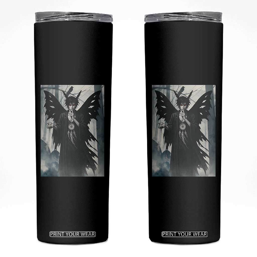Mothman Sandman Skinny Tumbler Gothic Horror Fan Gift TS12 Black Print Your Wear