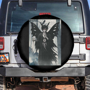 Mothman Sandman Spare Tire Cover Gothic Horror Fan Gift TS12 No hole Black Print Your Wear