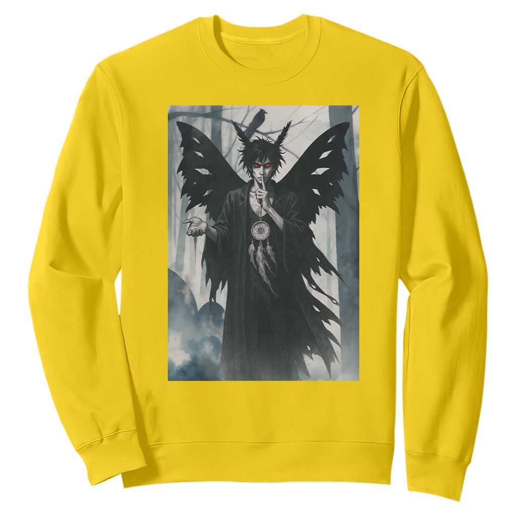 Mothman Sandman Sweatshirt Gothic Horror Fan Gift TS12 Daisy Print Your Wear