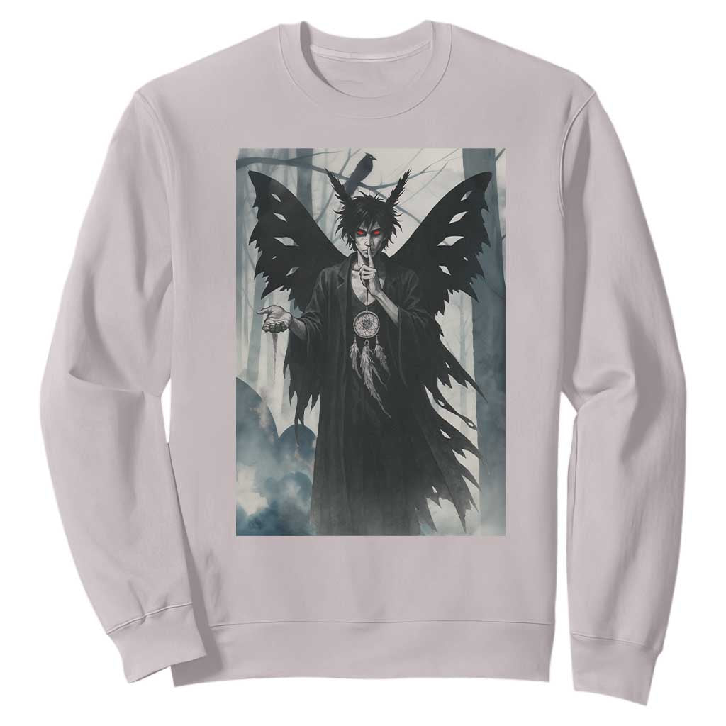 Mothman Sandman Sweatshirt Gothic Horror Fan Gift TS12 Ice Gray Print Your Wear