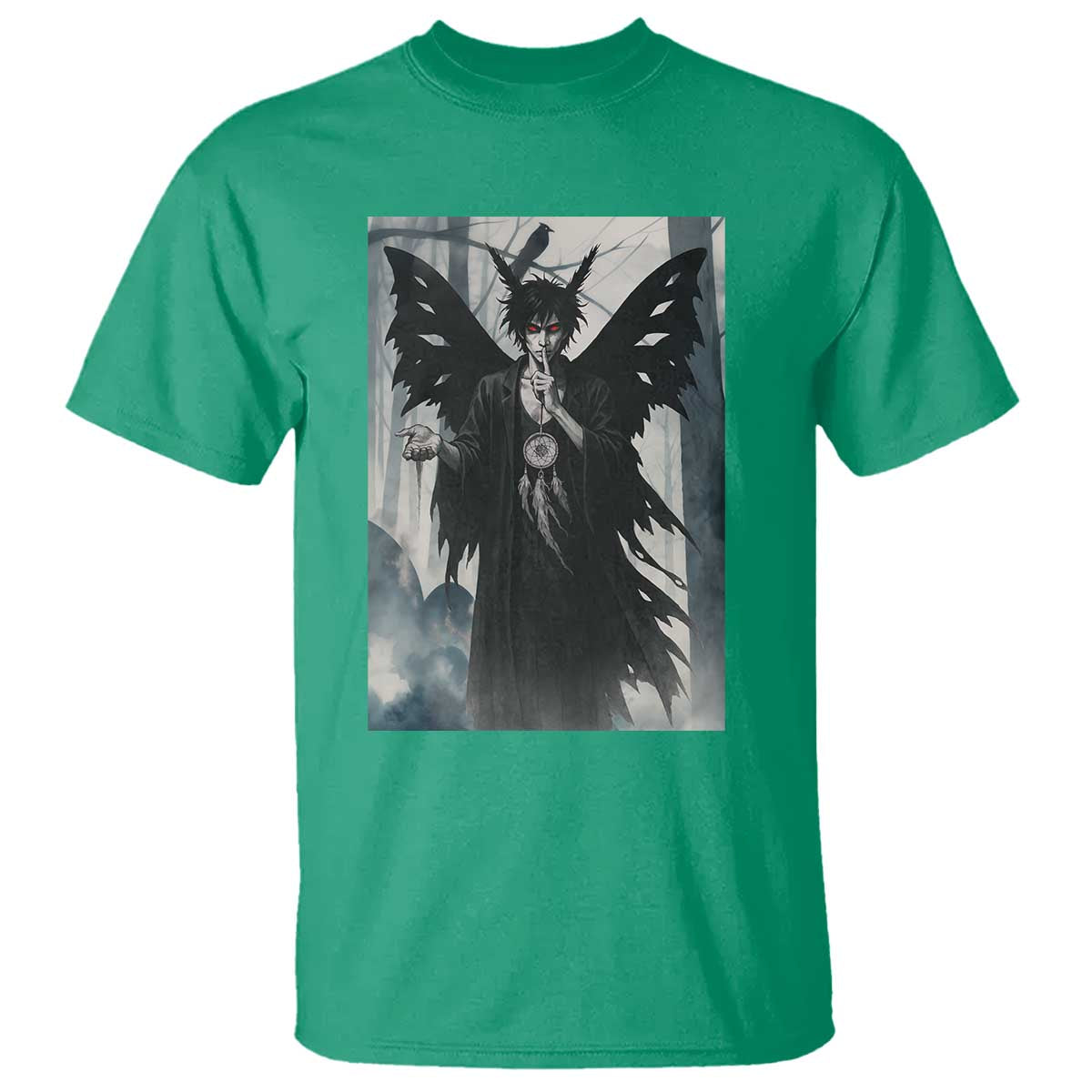 Mothman Sandman T Shirt Gothic Horror Fan Gift TS12 Irish Green Print Your Wear