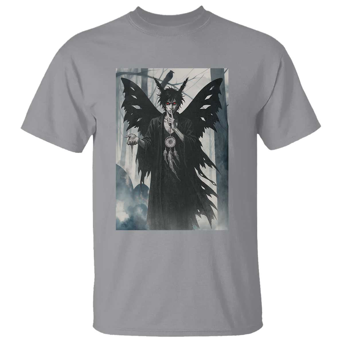 Mothman Sandman T Shirt Gothic Horror Fan Gift TS12 Sport Gray Print Your Wear