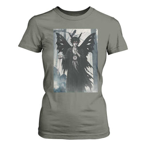 Mothman Sandman T Shirt For Women Gothic Horror Fan Gift TS12 Military Green Print Your Wear