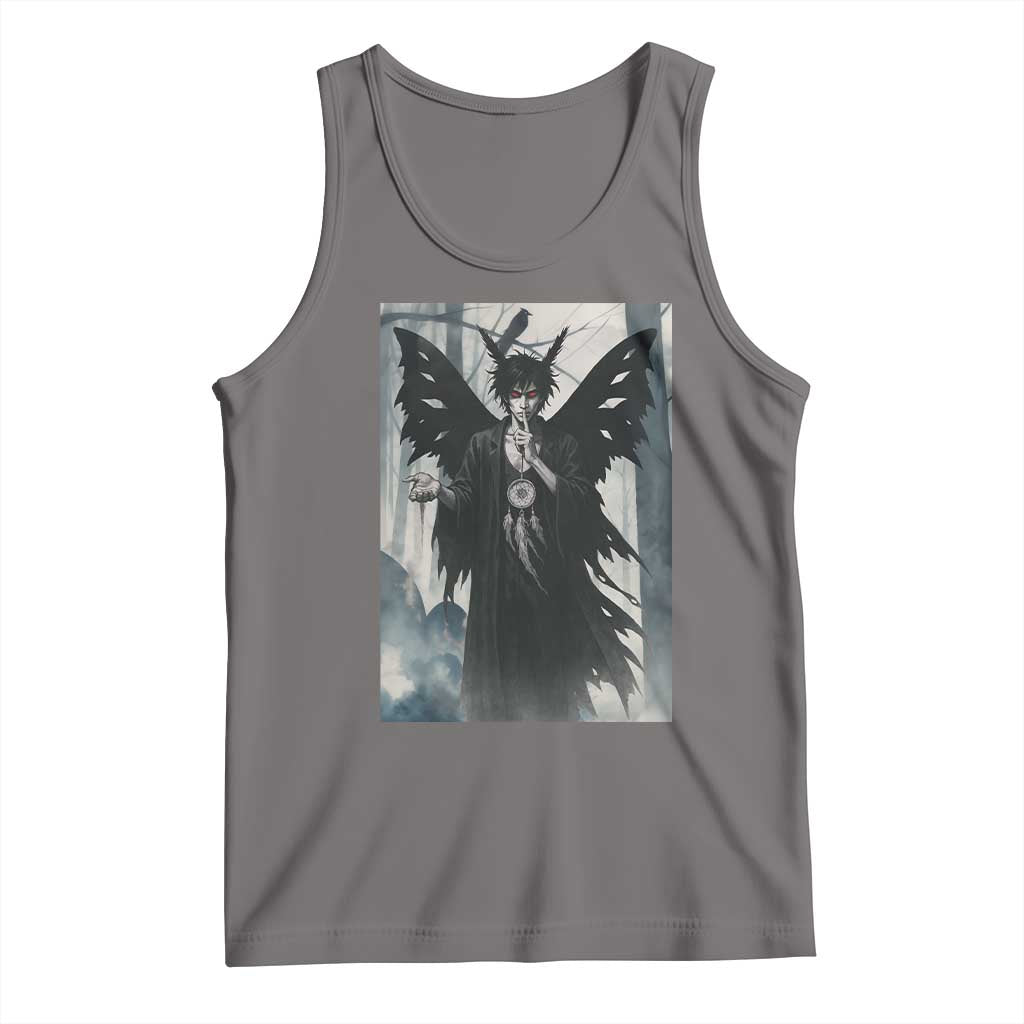 Mothman Sandman Tank Top Gothic Horror Fan Gift TS12 Deep Heather Print Your Wear