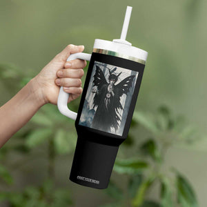 Mothman Sandman Tumbler With Handle Gothic Horror Fan Gift TS12 Print Your Wear