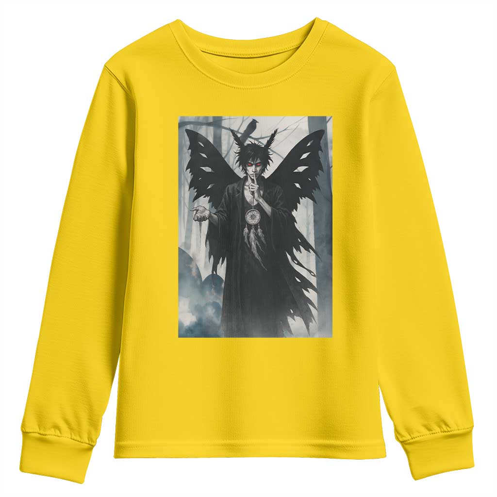 Mothman Sandman Youth Sweatshirt Gothic Horror Fan Gift TS12 Daisy Print Your Wear