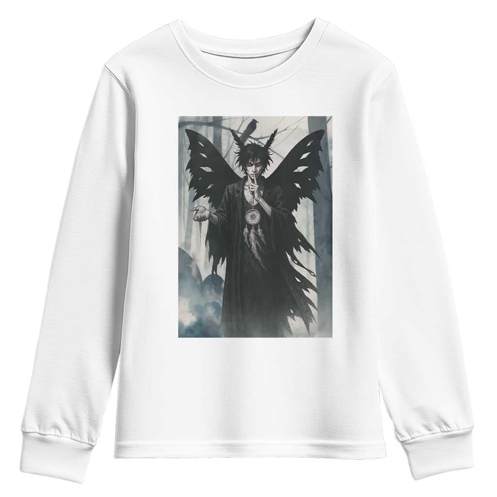 Mothman Sandman Youth Sweatshirt Gothic Horror Fan Gift TS12 White Print Your Wear