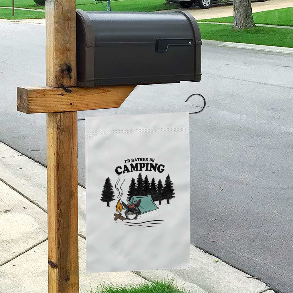 Mothman Garden Flag Id Rather Be Camping Funny Cryptid Gift TS12 Print Your Wear