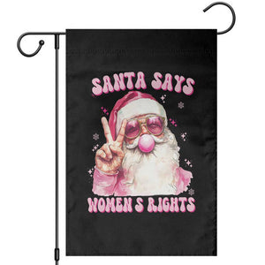 Funny Santa Says Womens Rights Garden Flag Feminist Activist Christmas Gift TS12 Black Print Your Wear