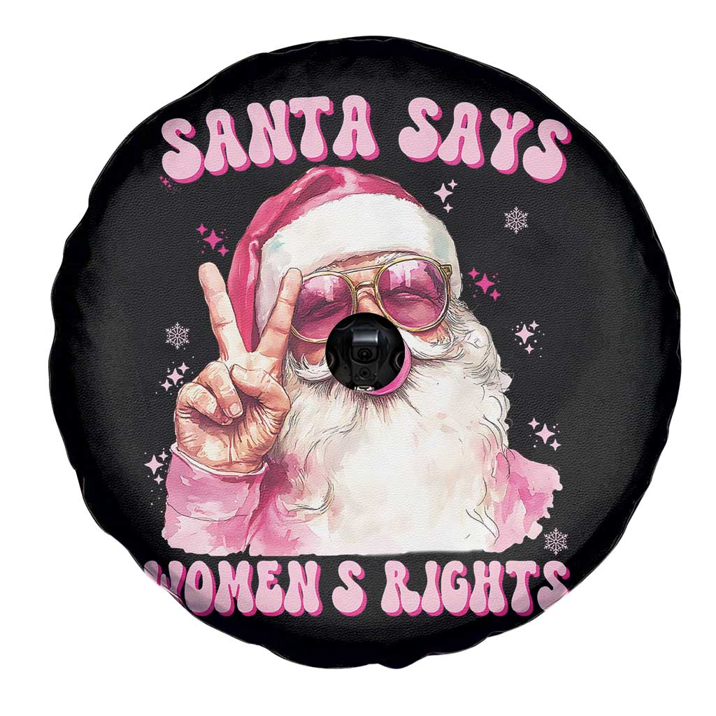 Funny Santa Says Womens Rights Spare Tire Cover Feminist Activist Christmas Gift TS12 Print Your Wear