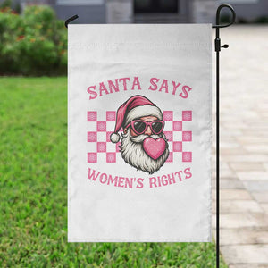 Funny Feminist Activist Christmas Garden Flag Santa Says Womens Rights TS12 Print Your Wear