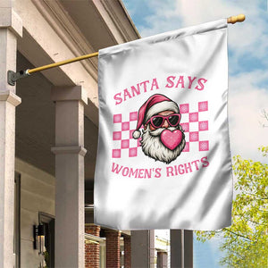 Funny Feminist Activist Christmas Garden Flag Santa Says Womens Rights TS12 Print Your Wear