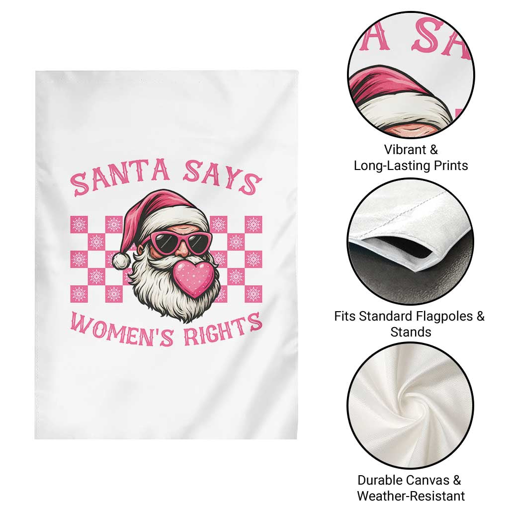 Funny Feminist Activist Christmas Garden Flag Santa Says Womens Rights TS12 Print Your Wear