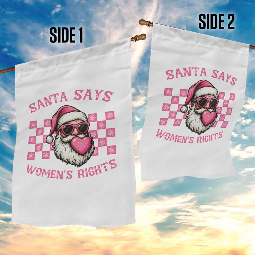 Funny Feminist Activist Christmas Garden Flag Santa Says Womens Rights TS12 Print Your Wear