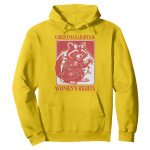 Christmas Lights And Womens Rights Hoodie Raccoon Female Rage Holiday Gift TS12 Daisy Print Your Wear