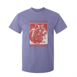 Christmas Lights And Womens Rights T Shirt For Kid Raccoon Female Rage Holiday Gift TS12 Violet Print Your Wear