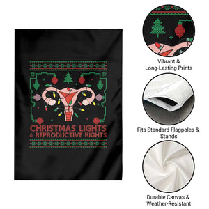 Christmas Lights And Reproductive Rights Garden Flag Xmas Feminist Supporter Gift TS12 Print Your Wear
