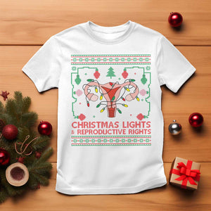 Christmas Lights And Reproductive Rights T Shirt Xmas Feminist Supporter Gift TS12 White Print Your Wear