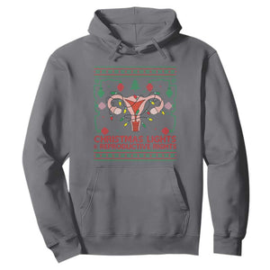 Christmas Lights And Reproductive Rights Hoodie Xmas Feminist Supporter Gift TS12 Charcoal Print Your Wear
