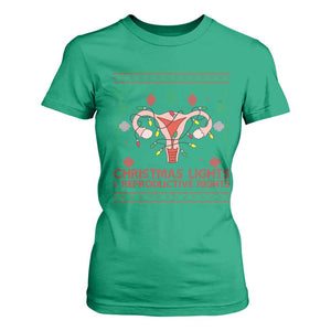 Christmas Lights And Reproductive Rights T Shirt For Women Xmas Feminist Supporter Gift TS12 Irish Green Print Your Wear