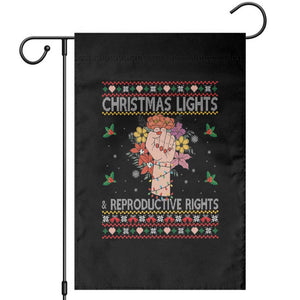 Funny Feminist Lights And Reproductive Rights Garden Flag Ugly Christmas Gift TS12 Black Print Your Wear