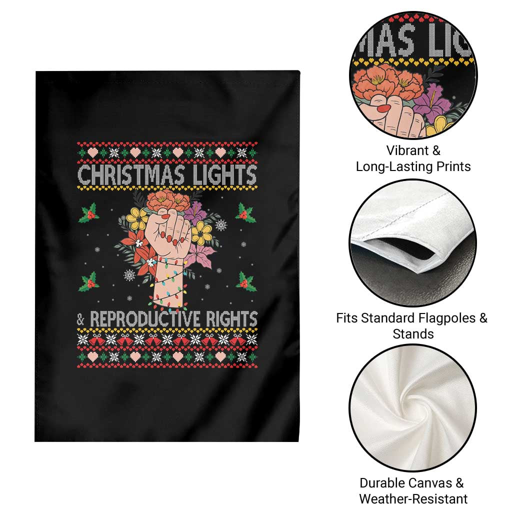 Funny Feminist Lights And Reproductive Rights Garden Flag Ugly Christmas Gift TS12 Print Your Wear