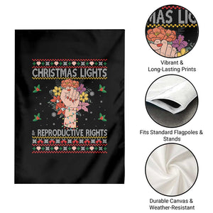 Funny Feminist Lights And Reproductive Rights Garden Flag Ugly Christmas Gift TS12 Print Your Wear