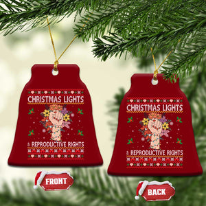Funny Feminist Lights And Reproductive Rights Ceramic Ornament Ugly Christmas Gift TS12 Print Your Wear