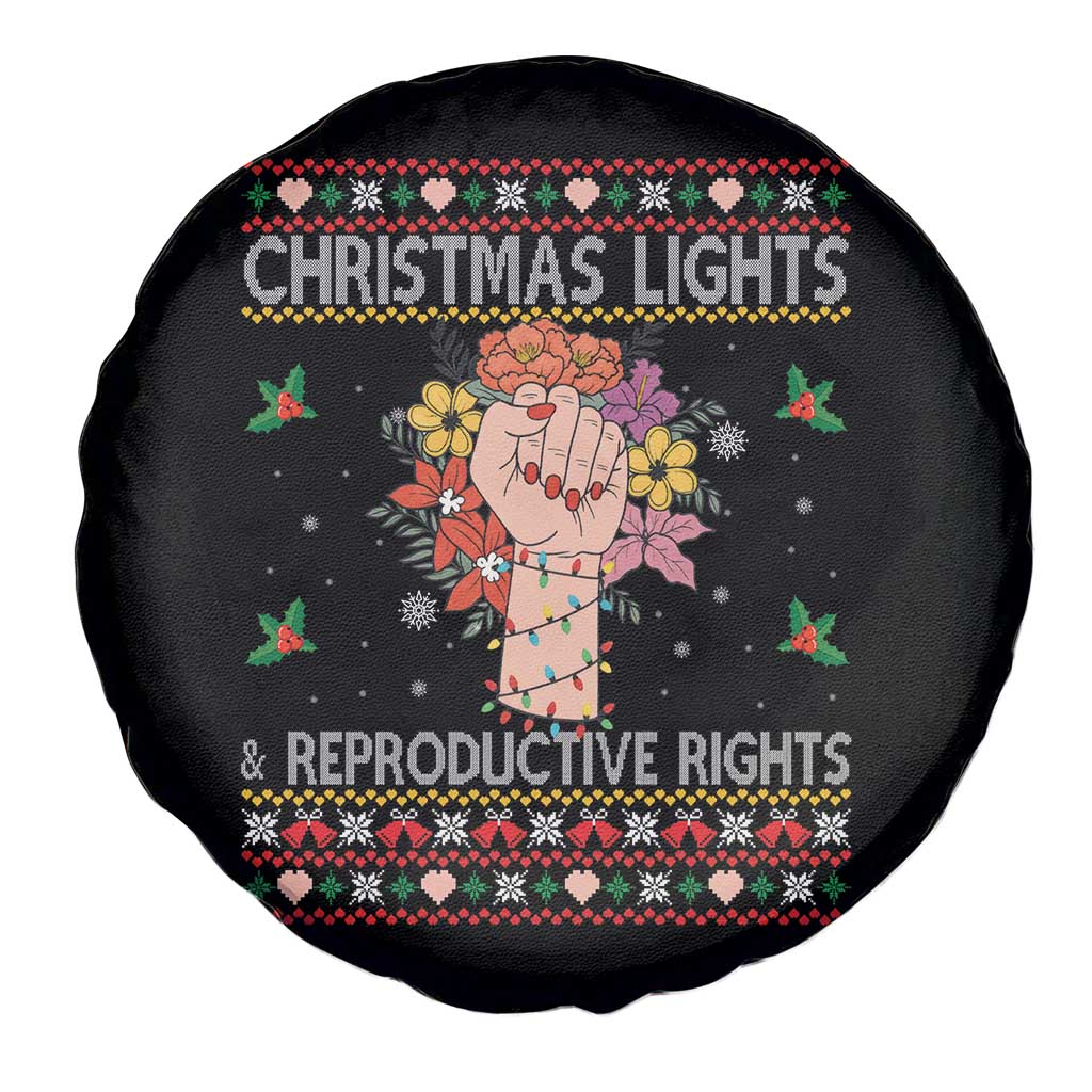 Funny Feminist Lights And Reproductive Rights Spare Tire Cover Ugly Christmas Gift TS12 Print Your Wear