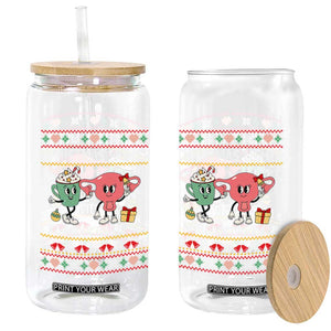Funny Feminist Christmas Lights And Reproductive Rights Ugly Holiday Gift Glass Can TS12 Print Your Wear