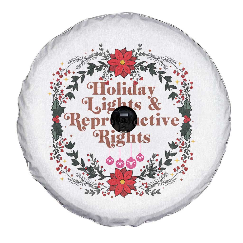 Holiday Lights And Reproductive Rights Spare Tire Cover Funny Feminist Christmas Gift TS12 Print Your Wear