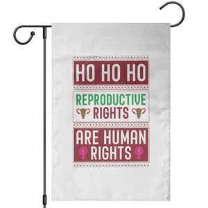 Funny Christmas Feminist Gift Garden Flag Reproductive Rights Are Human Rights TS12 White Print Your Wear