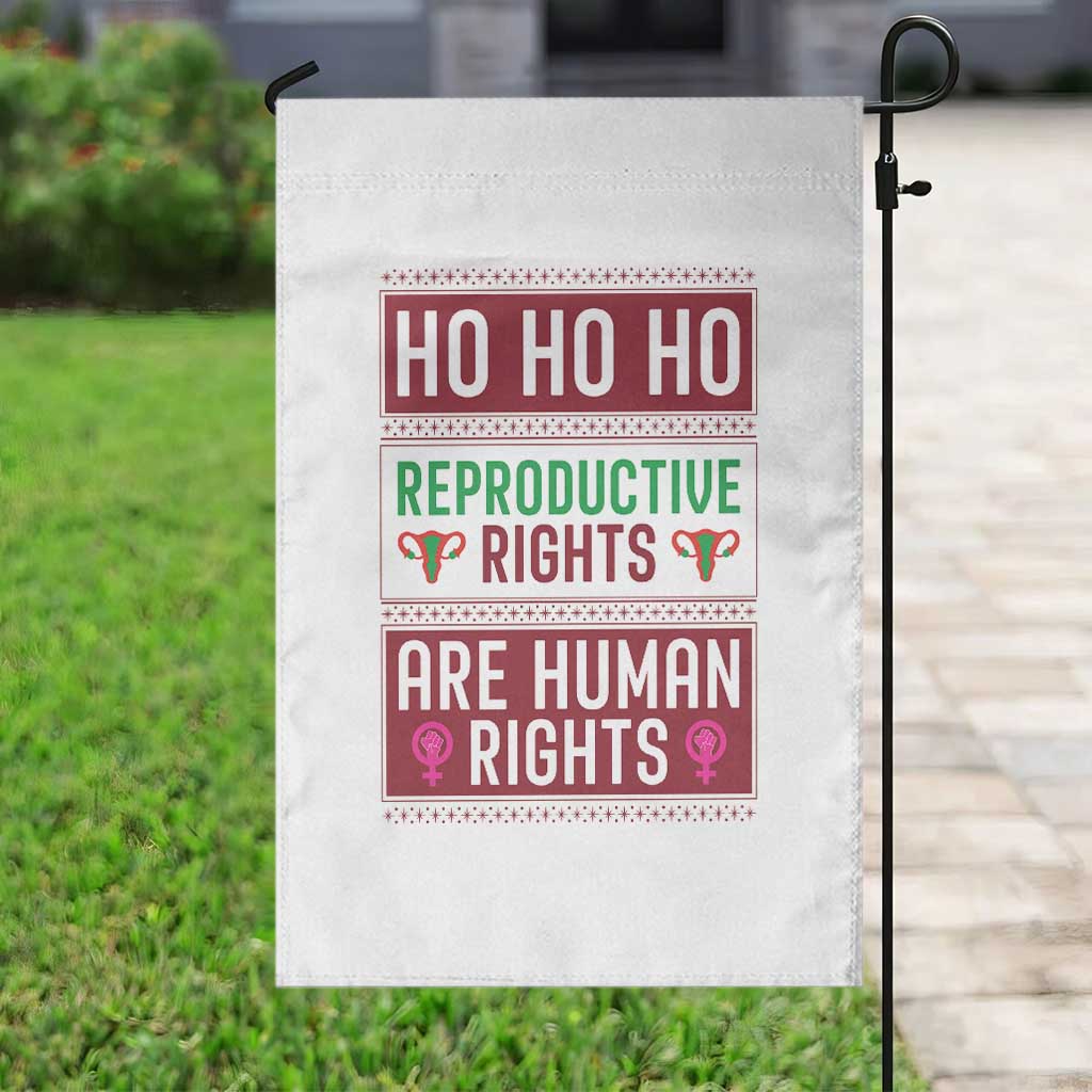 Funny Christmas Feminist Gift Garden Flag Reproductive Rights Are Human Rights TS12 Print Your Wear