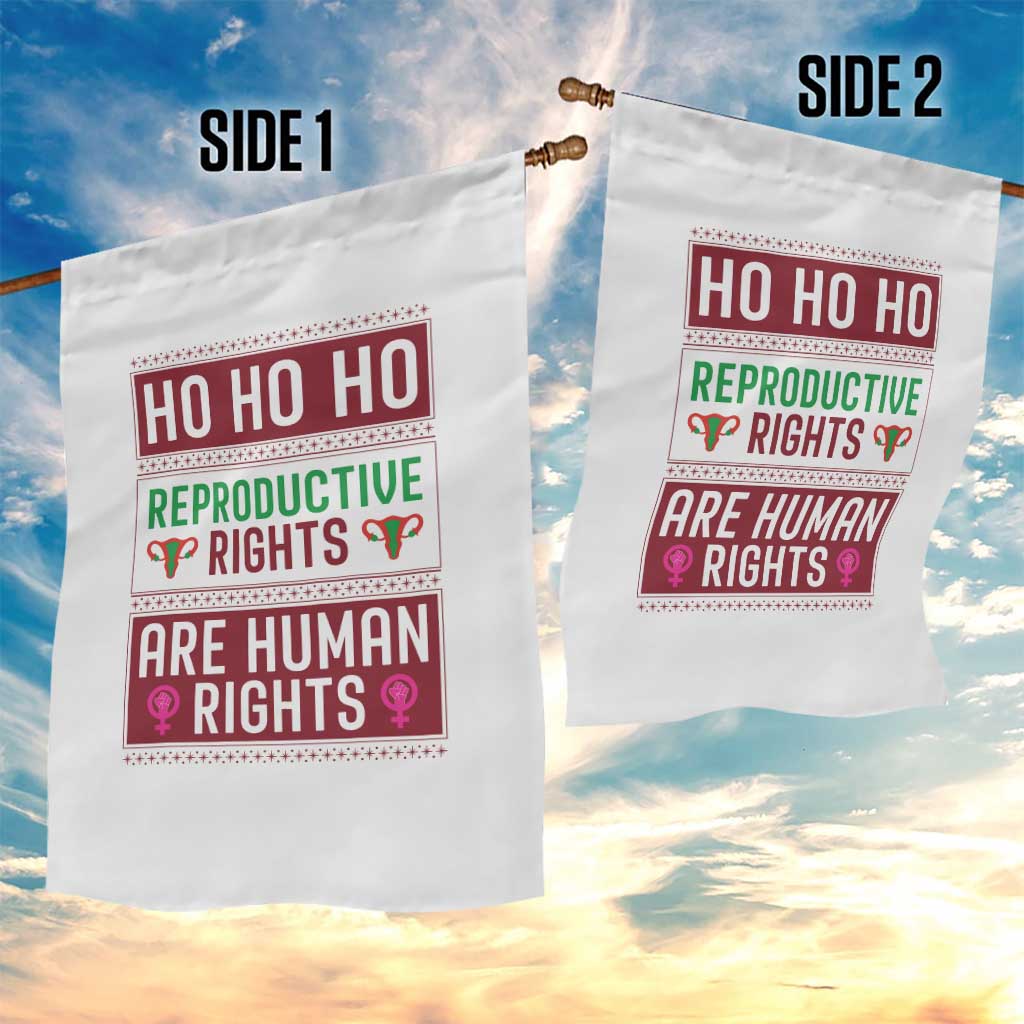 Funny Christmas Feminist Gift Garden Flag Reproductive Rights Are Human Rights TS12 Print Your Wear
