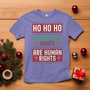 Funny Christmas Feminist Gift T Shirt Reproductive Rights Are Human Rights TS12 Violet Print Your Wear