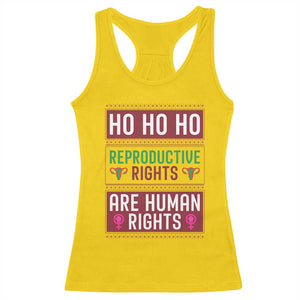 Funny Christmas Feminist Gift Racerback Tank Top Reproductive Rights Are Human Rights TS12 Daisy Print Your Wear