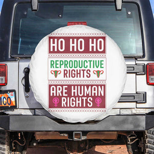 Funny Christmas Feminist Gift Spare Tire Cover Reproductive Rights Are Human Rights TS12 No hole White Print Your Wear