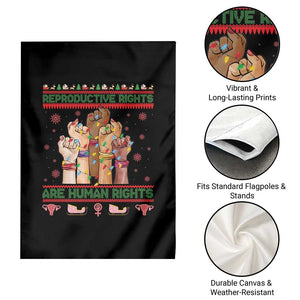 Ugly Christmas Feminist Raccoon Gift Garden Flag Reproductive Rights Are Human Rights TS12 Print Your Wear