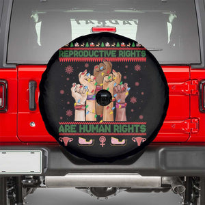 Ugly Christmas Feminist Raccoon Gift Spare Tire Cover Reproductive Rights Are Human Rights TS12 Black Print Your Wear