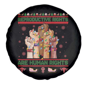 Ugly Christmas Feminist Raccoon Gift Spare Tire Cover Reproductive Rights Are Human Rights TS12 Print Your Wear