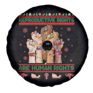 Ugly Christmas Feminist Raccoon Gift Spare Tire Cover Reproductive Rights Are Human Rights TS12 Print Your Wear