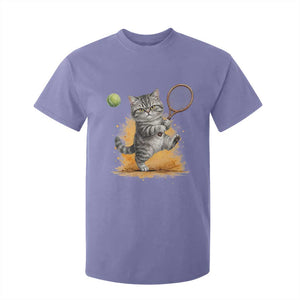 Funny Grumpy Cat Tennis Player T Shirt For Kid Gift For Tennis Fans TS12 Violet Print Your Wear