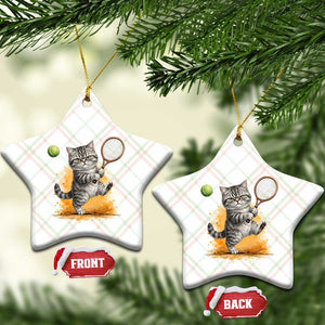 Funny Grumpy Cat Tennis Player Ceramic Ornament Gift For Tennis Fans TS12 Print Your Wear
