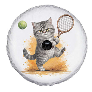 Funny Grumpy Cat Tennis Player Spare Tire Cover Gift For Tennis Fans TS12 Print Your Wear