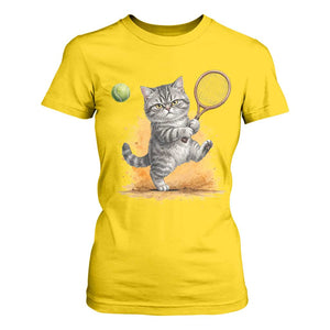 Funny Grumpy Cat Tennis Player T Shirt For Women Gift For Tennis Fans TS12 Daisy Print Your Wear