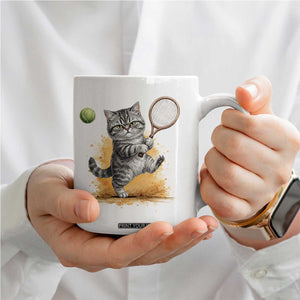 Funny Grumpy Cat Tennis Player Coffee Mug Gift For Tennis Fans TS12 Print Your Wear