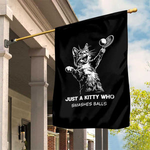 Funny Cat Plays Tennis Garden Flag Just A Kitty Who Smashes Balls TS12 Print Your Wear