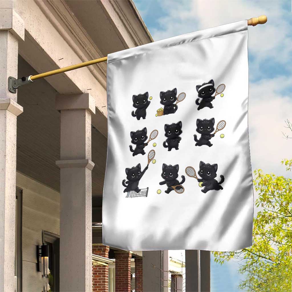Funny Tennis Game Day Cat Garden Flag Tennis Player Gift TS12 Print Your Wear