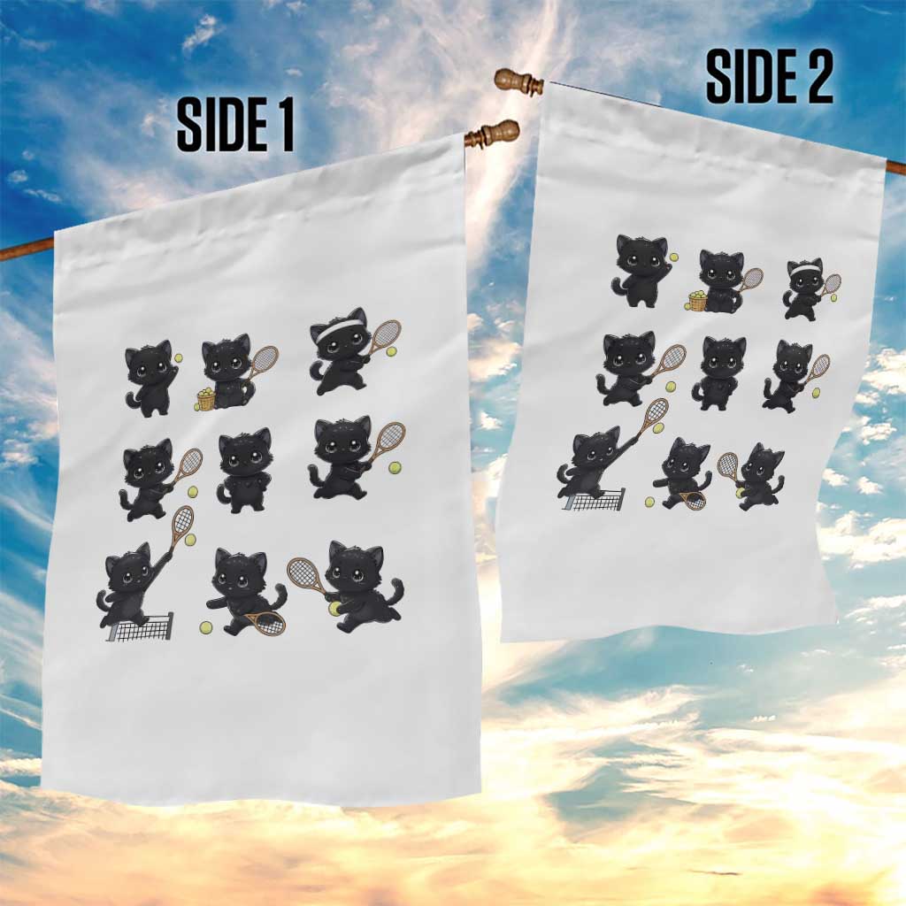Funny Tennis Game Day Cat Garden Flag Tennis Player Gift TS12 Print Your Wear